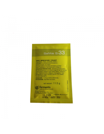 Safale S-33 Yeast (11.5 gr.)